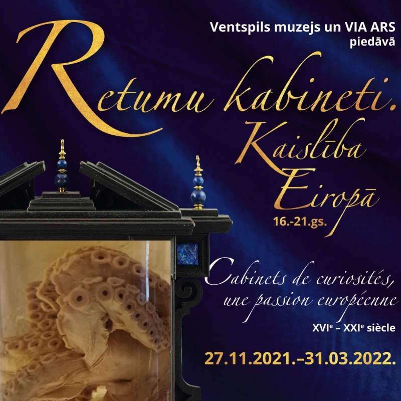 Ventspils muzeja lasītavā: ieskats preparātu un izbāžņu kolekcijā izstādē “Retumu kabineti. Kaislība Eiropā 16.-21.gs.”