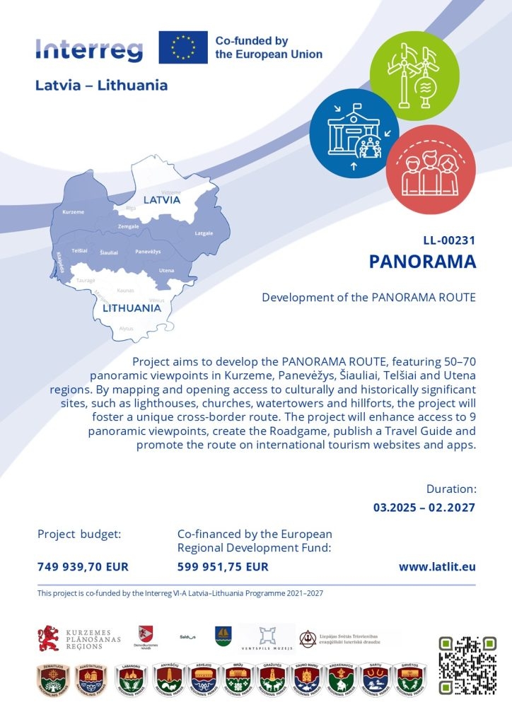 Projekta nosaukums, Nr.: LL-00231 “Panorāmas maršruta izveide” (PANORAMA)