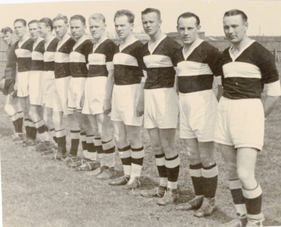 Sporta biedrības “Spars” futbolkomanda Zemgales meistarsacīkstēs. Ap 1932.g.