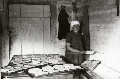 Sklandraušu cepšana Košragā. 1928. gads.