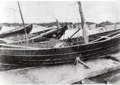 Zvejas laivas Pitraga jūrmalā. 1928. gads.