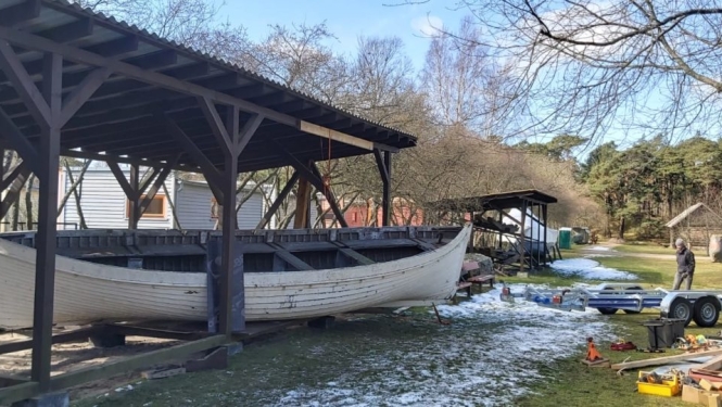 Ventspils Piejūras brīvdabas muzejā turpinās laivu ceļš uz restaurāciju