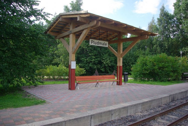Nojume pieturas punktā Pludmale