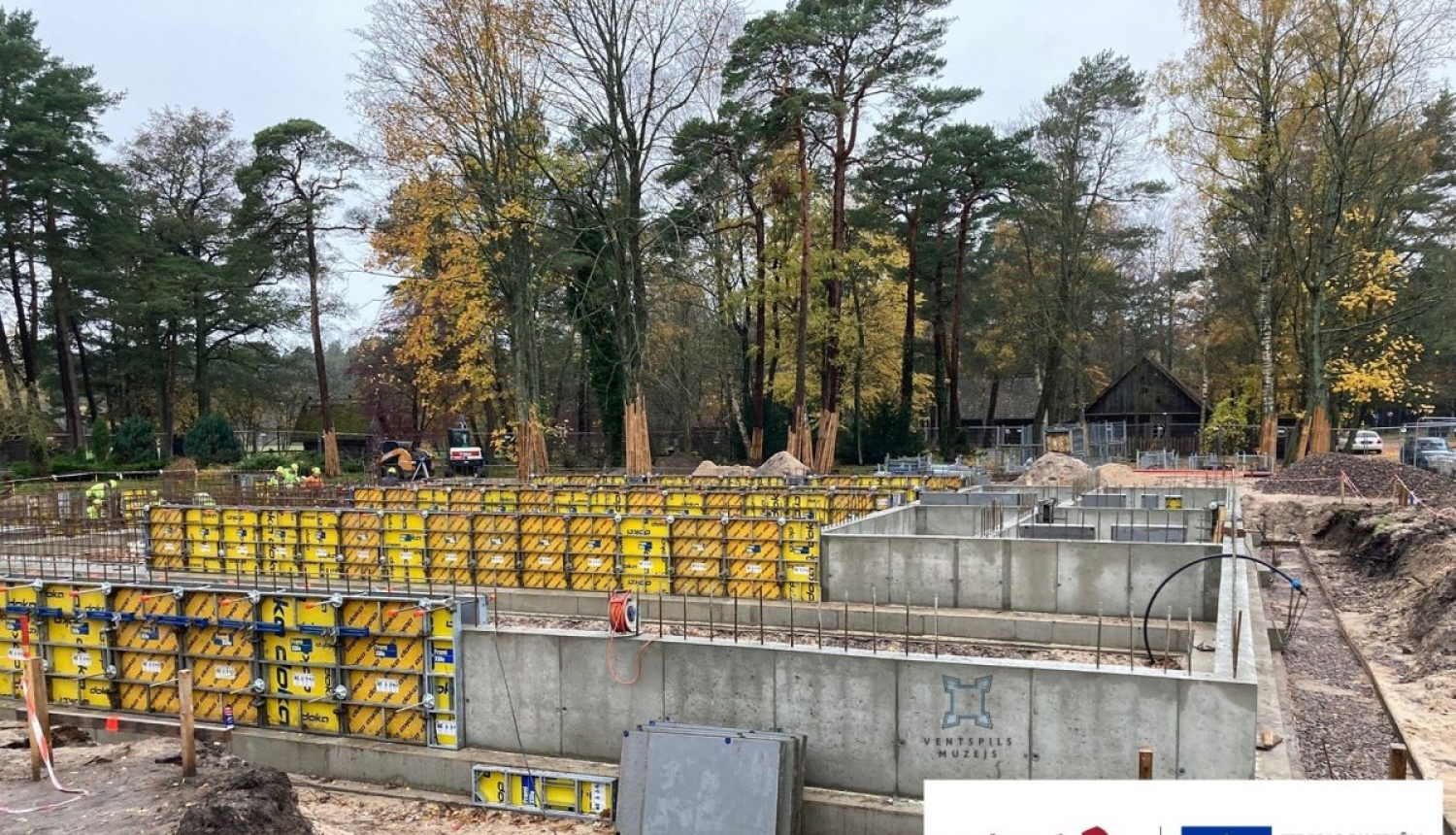 Ventspils Piejūras brīvdabas muzejā notiek aktīva jaunās muzeja ēkas celtniecība