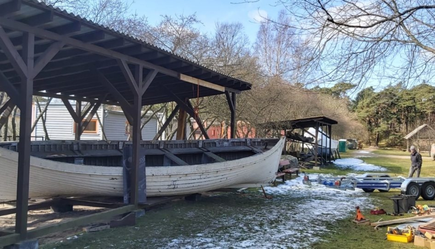 Ventspils Piejūras brīvdabas muzejā turpinās laivu ceļš uz restaurāciju