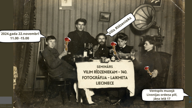 Notiks seminārs “Vilim Rīdzeniekam-140. Fotogrāfija – laikmeta lieciniece”